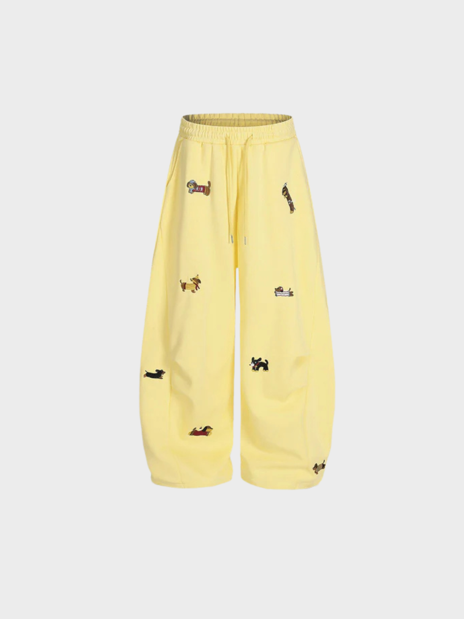 Embroidered Pup Barrel Sweatpants