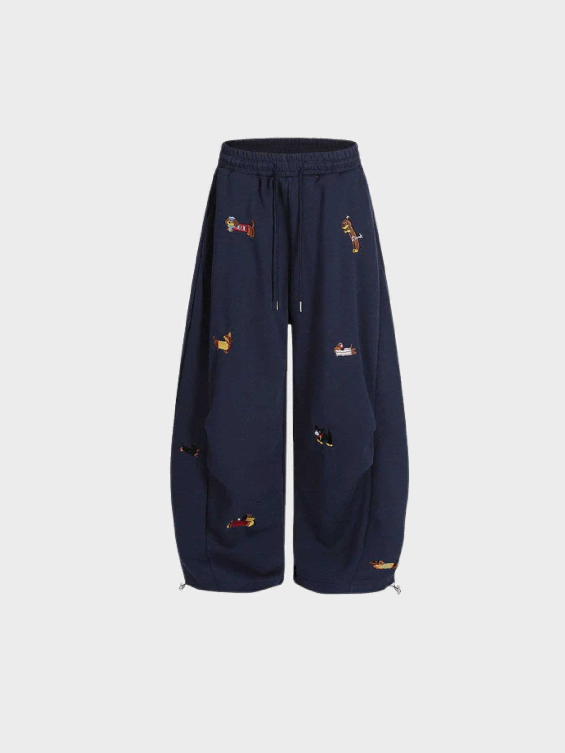 Embroidered Pup Barrel Sweatpants