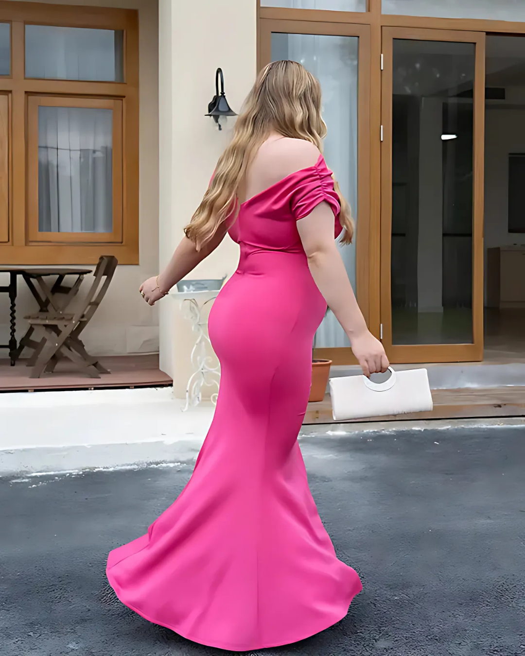 Belle Dress - Off-Shoulder Bodycon Maxi Dress