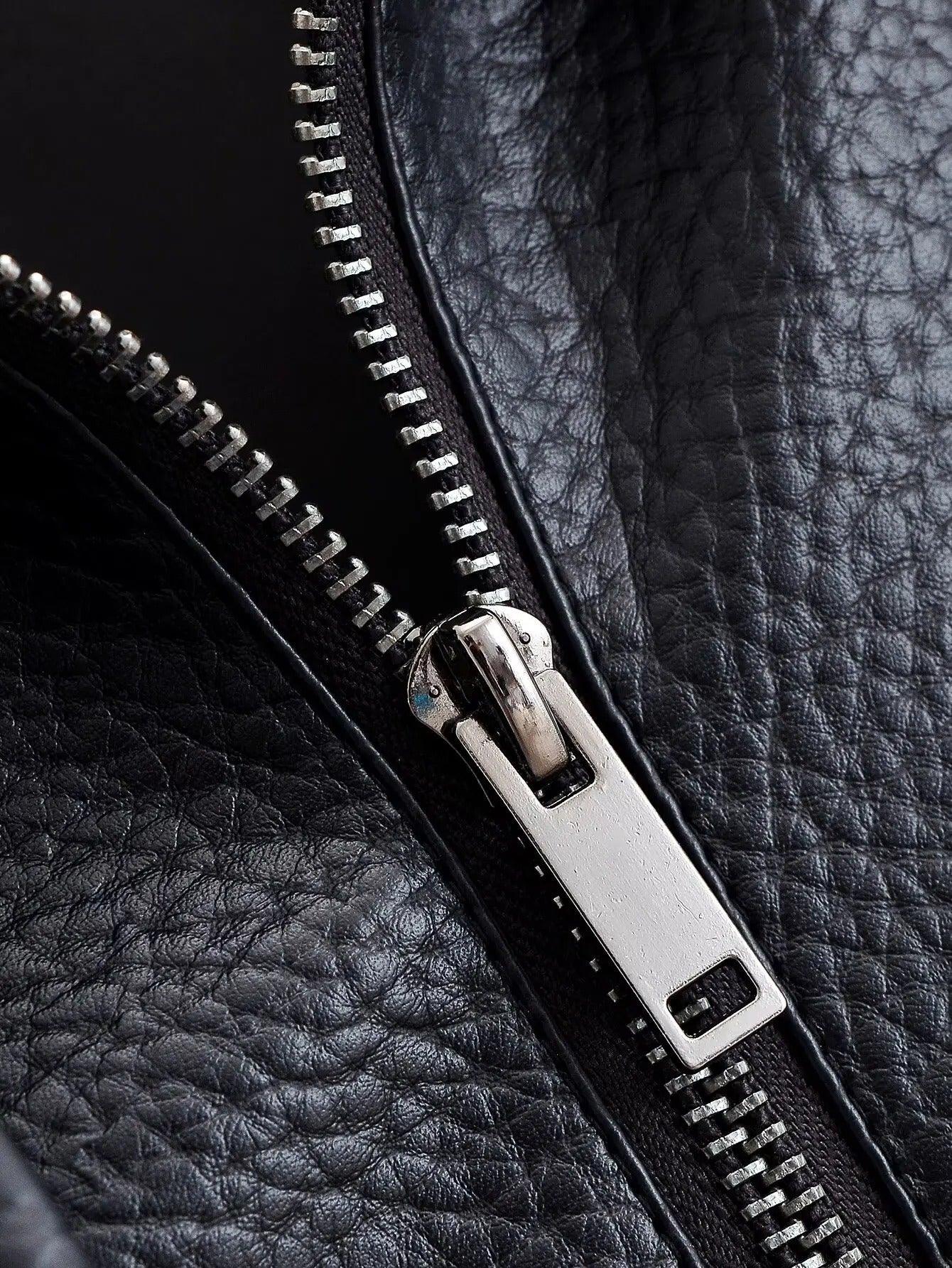 Cecil Asymmetrical Leather Jacket