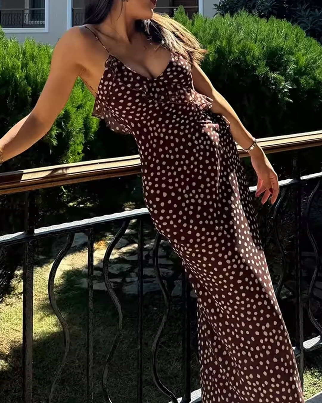 Eloise Sleeveless Polka Dot Dress