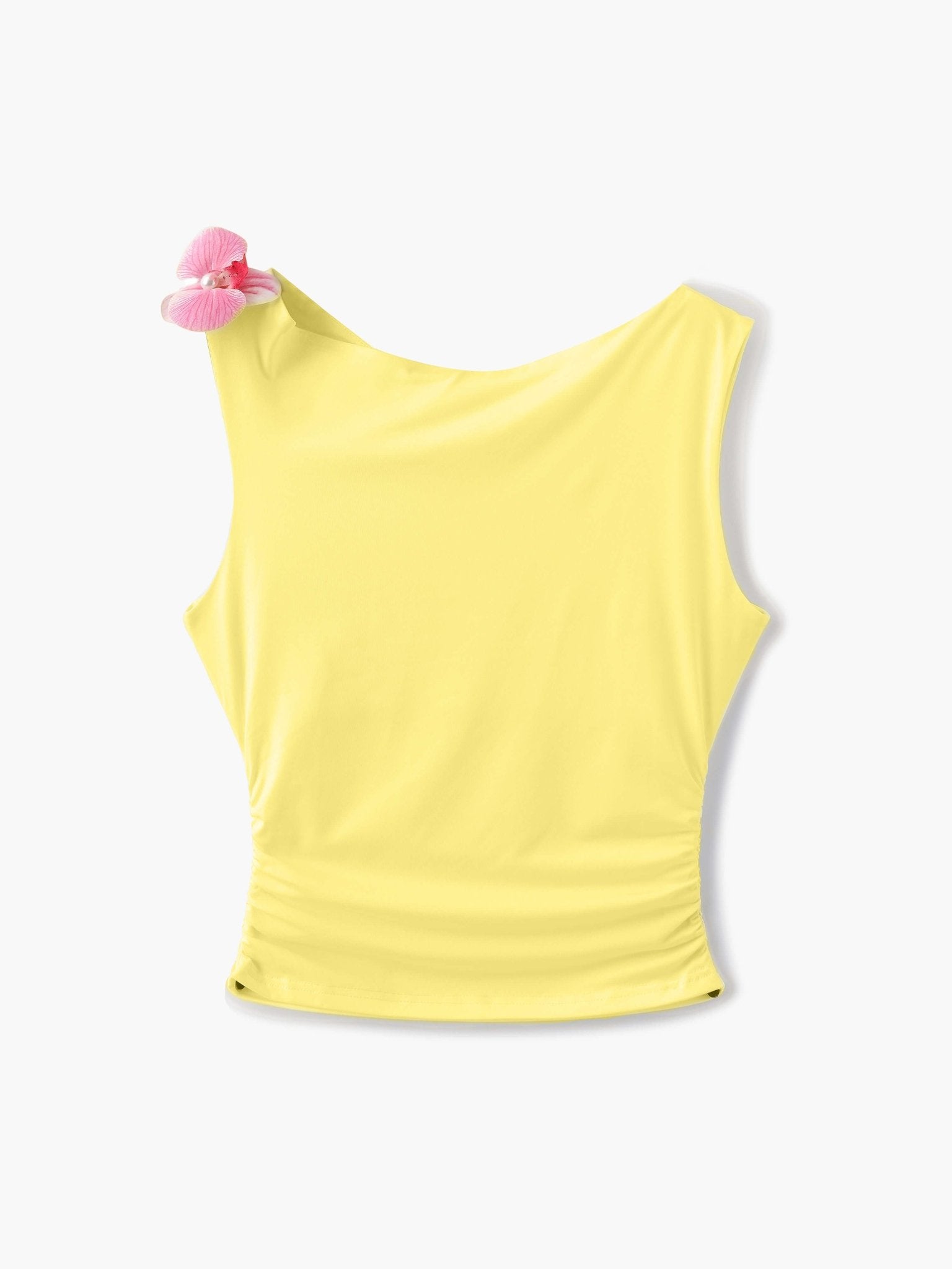 Georgia Top with Flower Detail