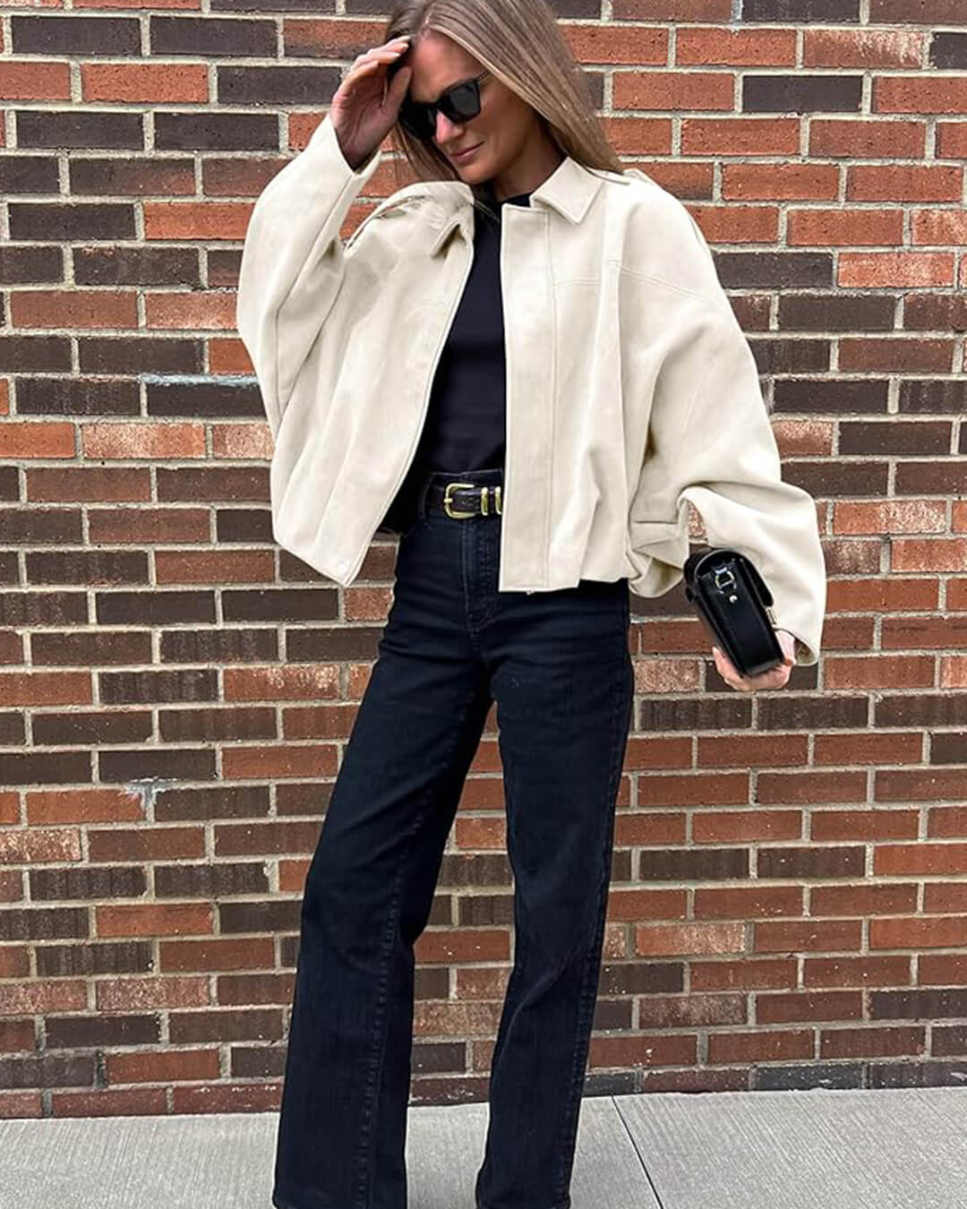 Bella Suede Bomber Jacket