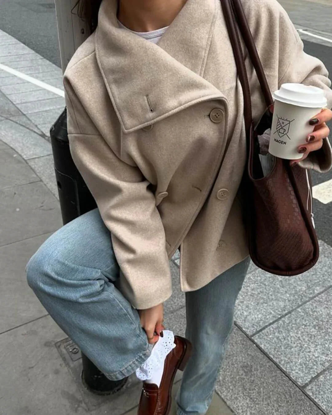 Loreta Jacket with Stand Collar