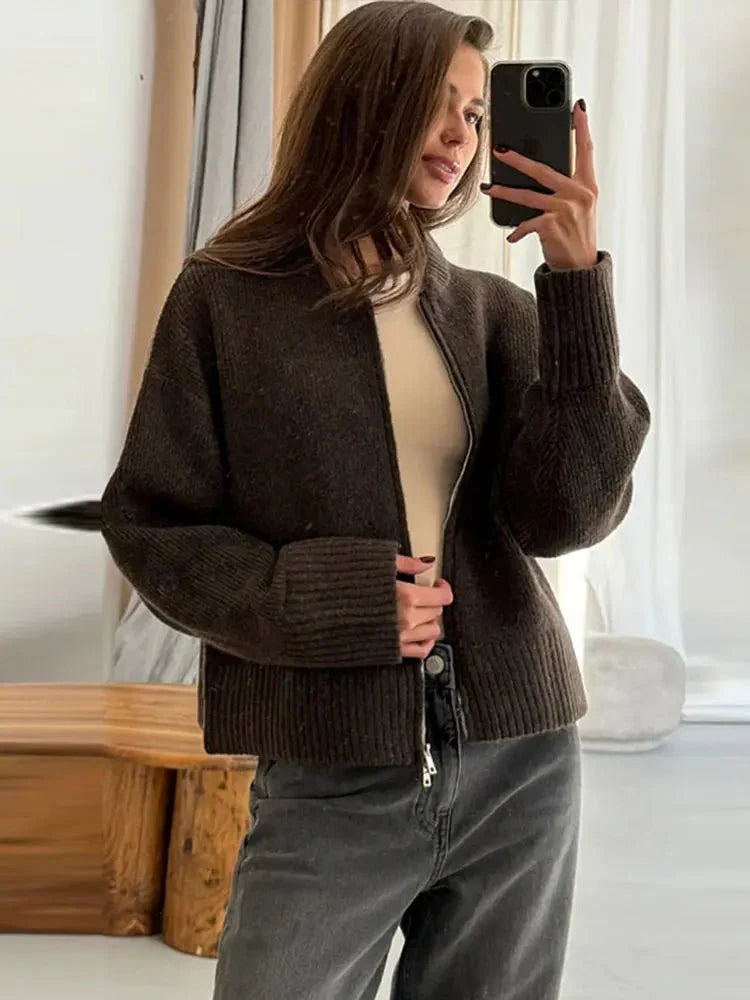 Olive Cardigan Sweater