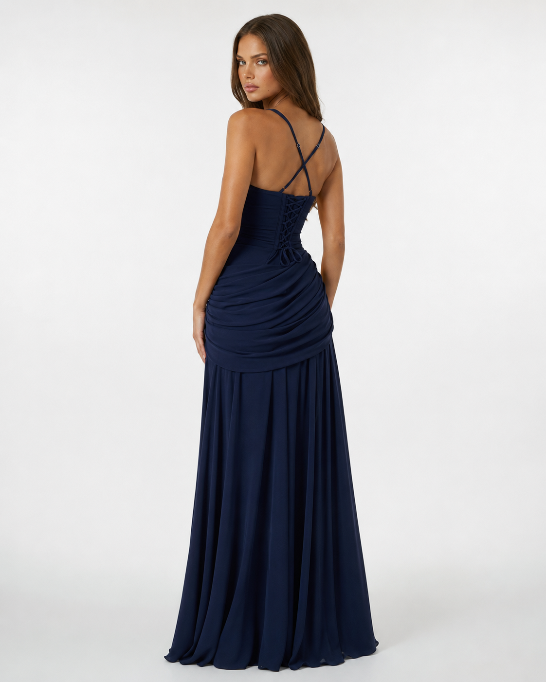 Mary | Maxi Dress with Gathered Square Neckline