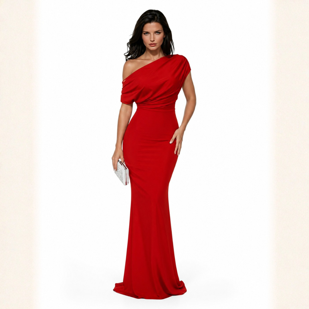 Belle Dress - Off-Shoulder Bodycon Maxi Dress