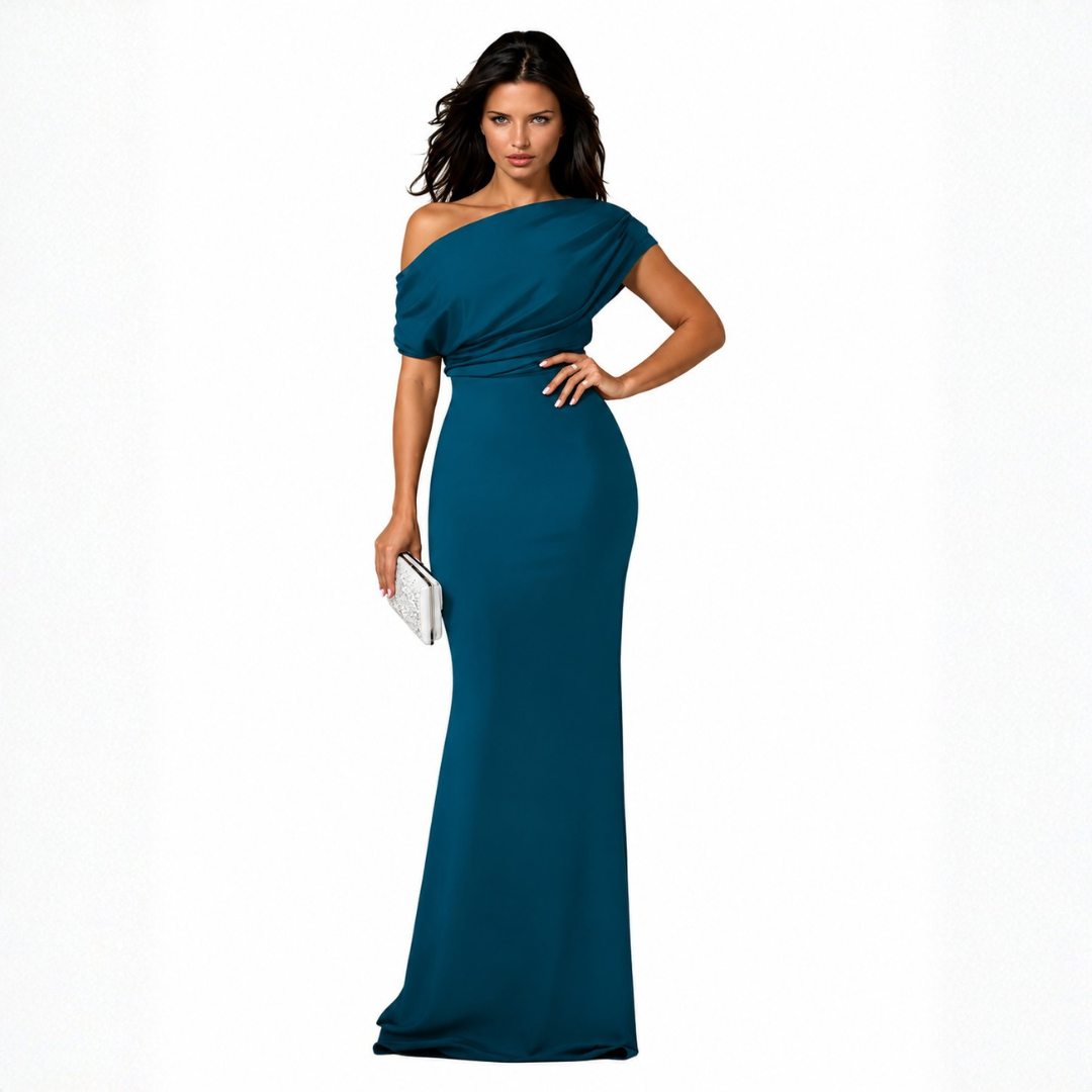 Belle Dress - Off-Shoulder Bodycon Maxi Dress