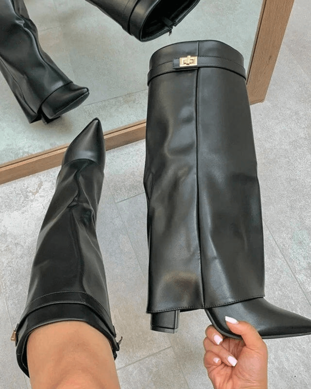Rachelle Leather Boots