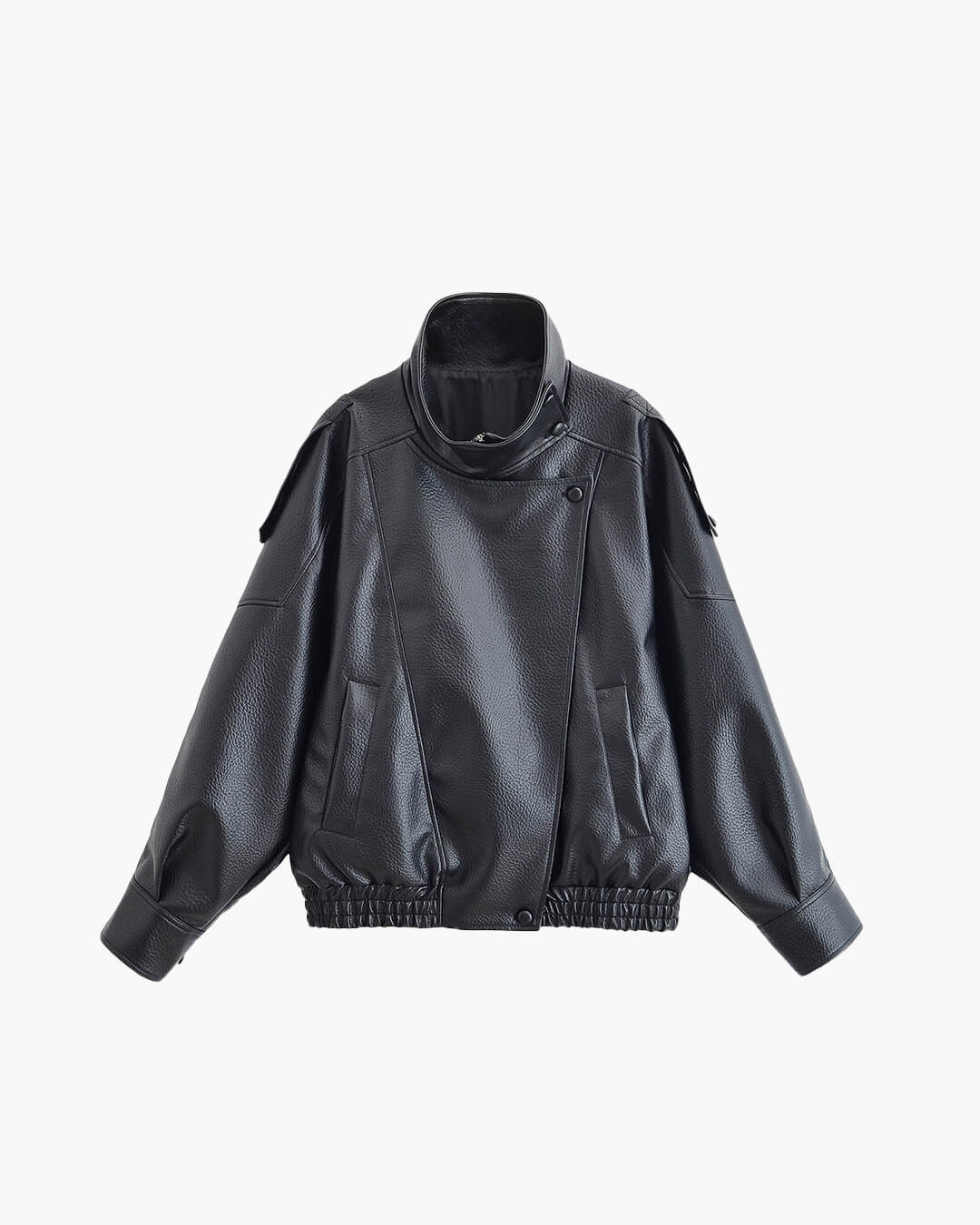 Cecil Asymmetrical Leather Jacket