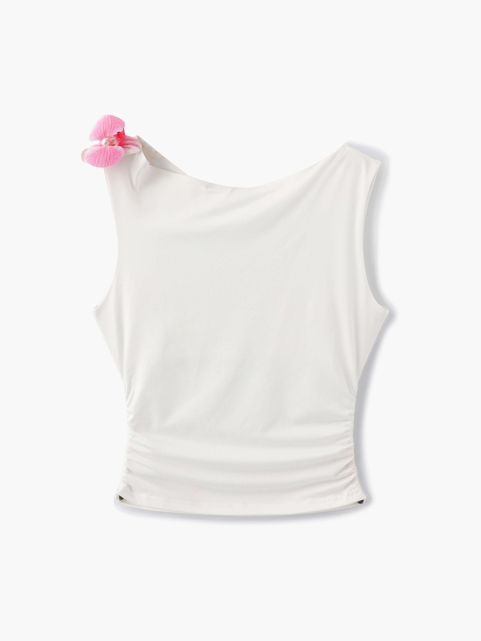 Georgia Top with Flower Detail