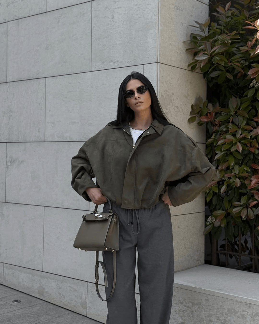 Bella Suede Bomber Jacket