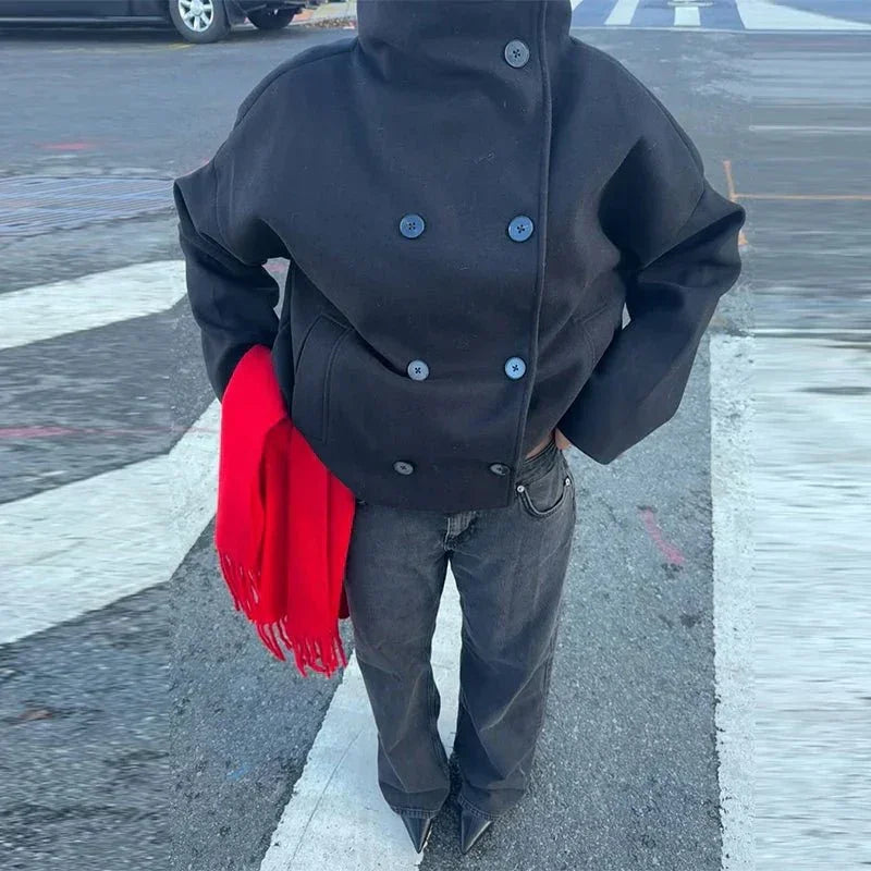 Loreta Jacket with Stand Collar