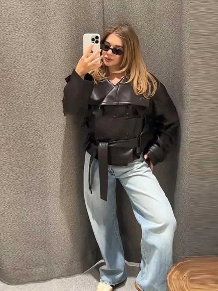 Sandra Vegan Leather Jacket